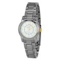 JUSTINA Silberne Edelstahl-Dresswatch