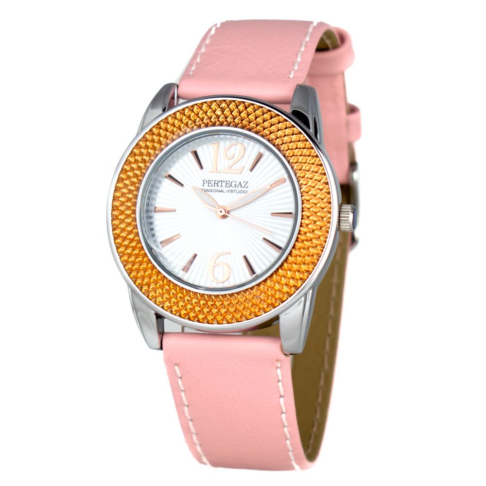 PERTEGAZ Multicolor Leder Armbanduhr