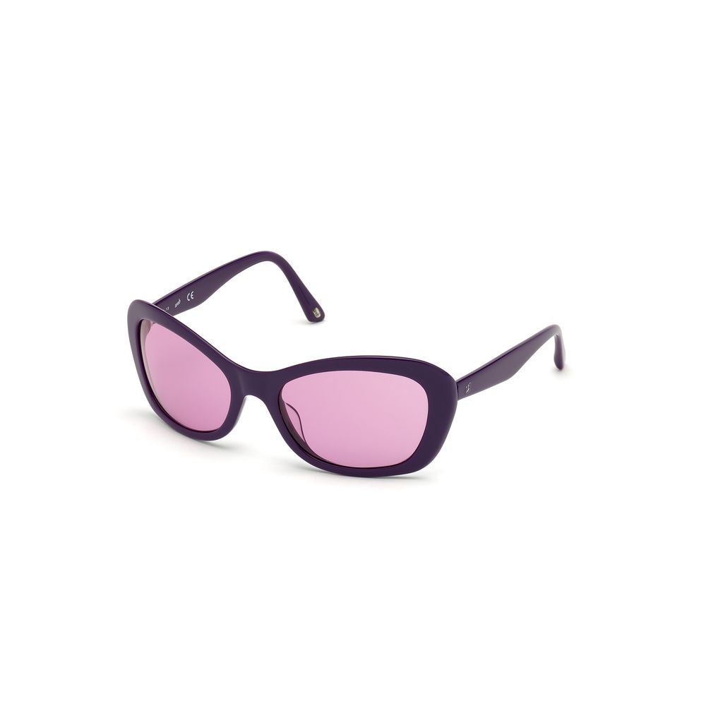 WEB EYEWEAR Lila Sonnenbrille aus Kunststoff