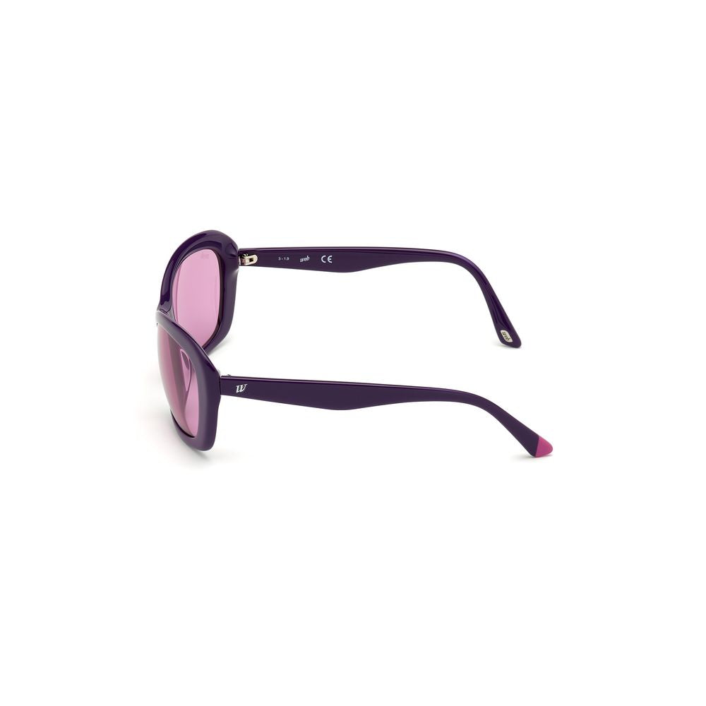 WEB EYEWEAR Lila Sonnenbrille aus Kunststoff