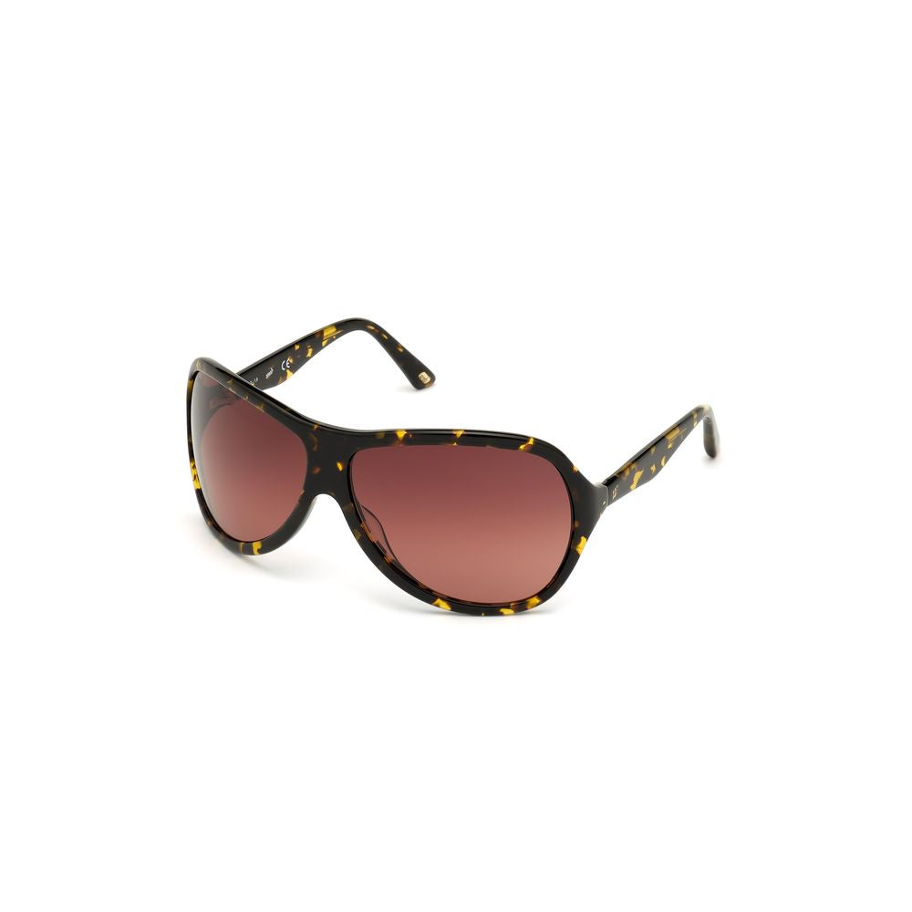 WEB EYEWEAR Braune Sonnenbrille aus Kunststoff