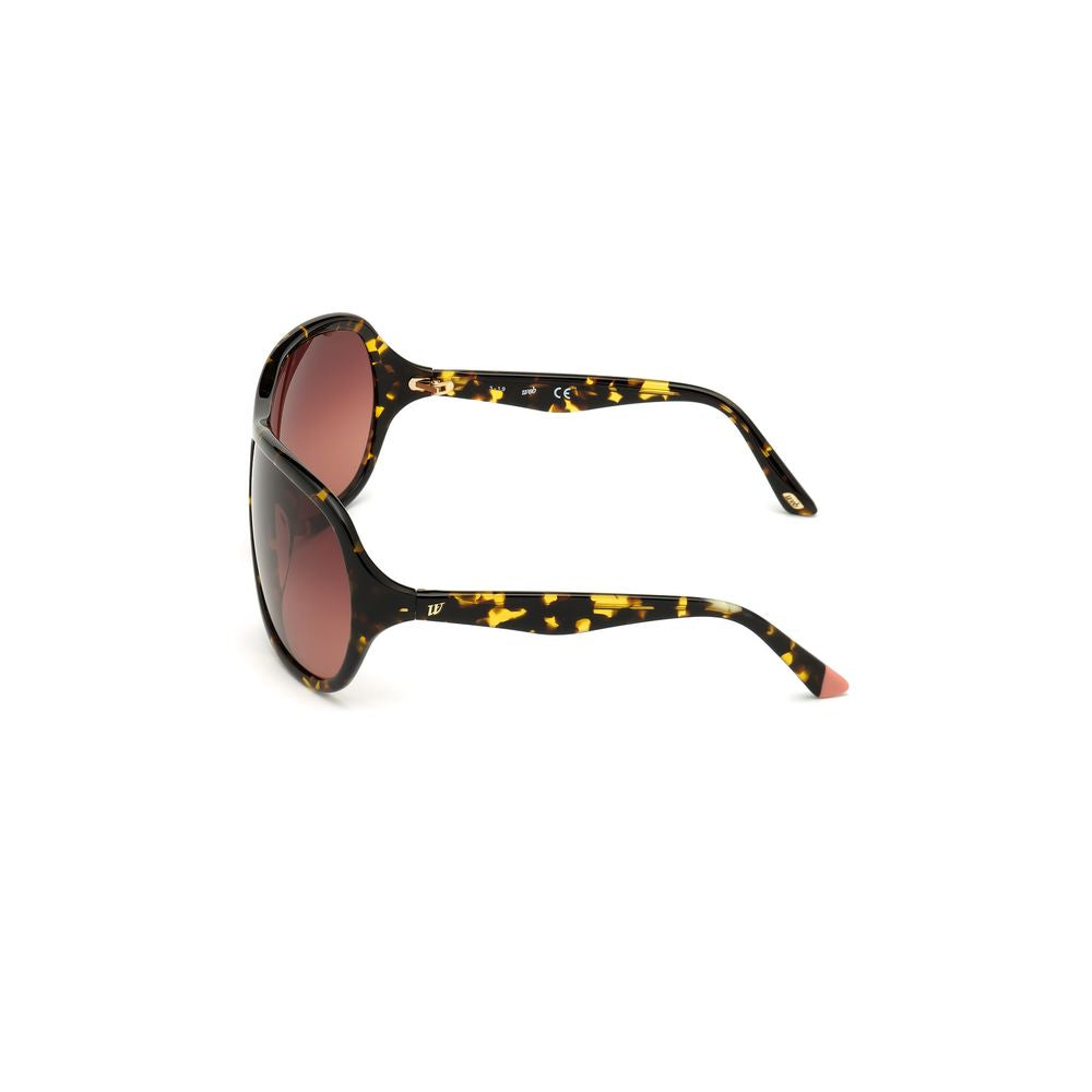 WEB EYEWEAR Braune Sonnenbrille aus Kunststoff