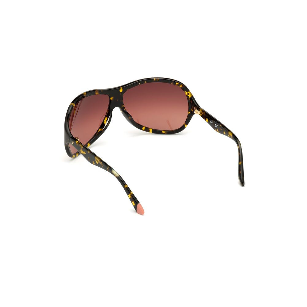 WEB EYEWEAR Braune Sonnenbrille aus Kunststoff