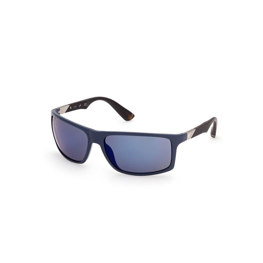 WEB EYEWEAR Blaue Sonnenbrille aus Acetat
