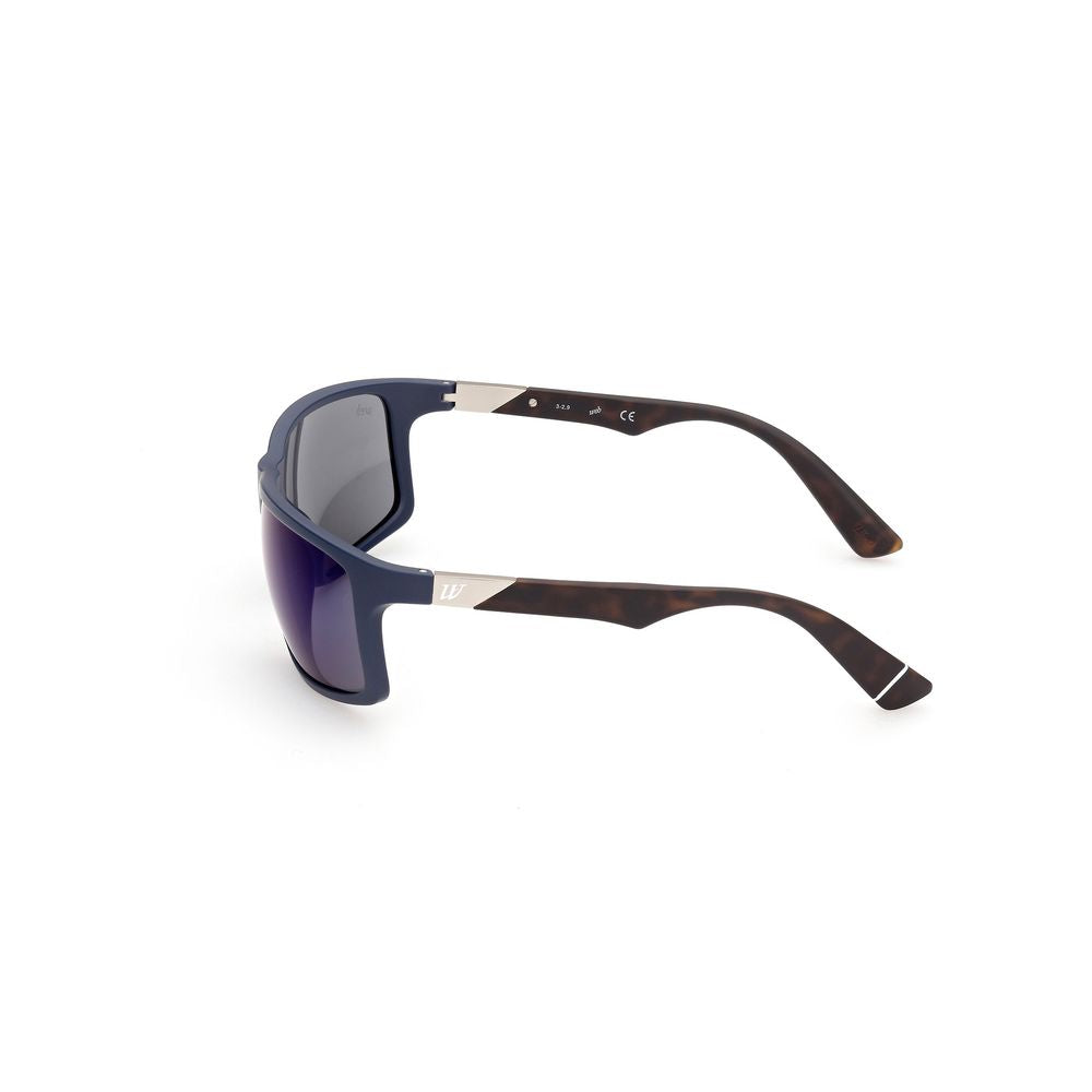 WEB EYEWEAR Blaue Sonnenbrille aus Acetat