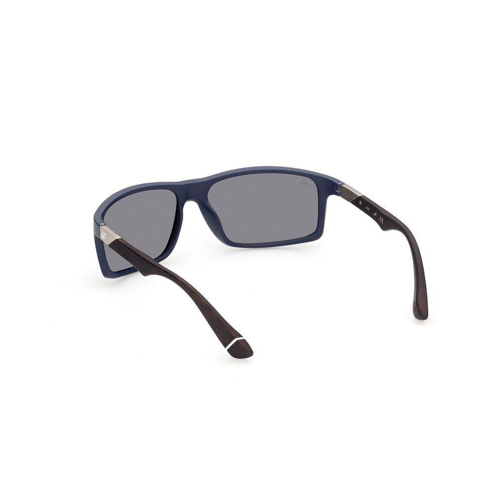 WEB EYEWEAR Blaue Sonnenbrille aus Acetat
