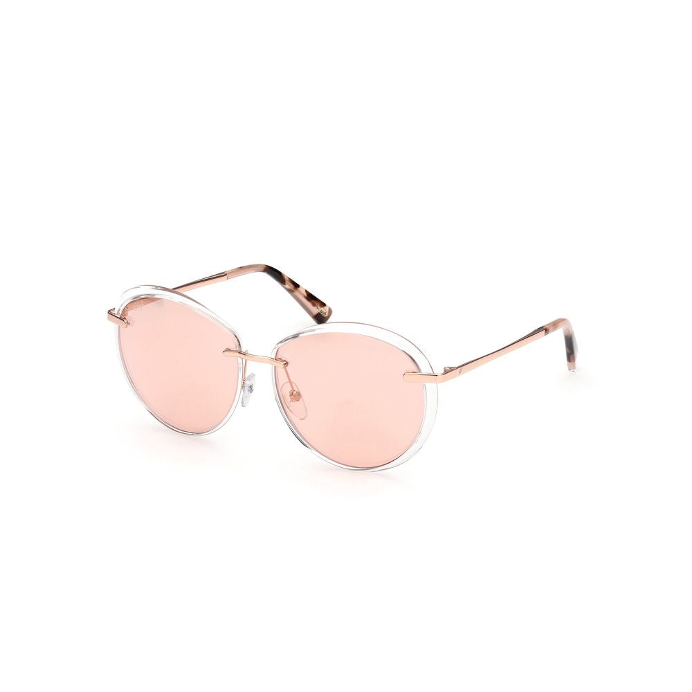 WEB EYEWEAR Transparente Sonnenbrille aus Metall