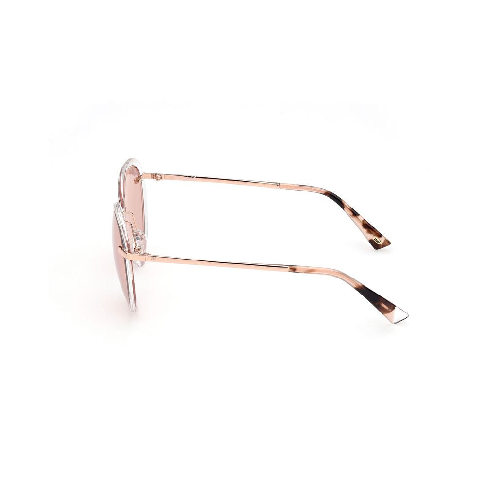 WEB EYEWEAR Transparente Sonnenbrille aus Metall
