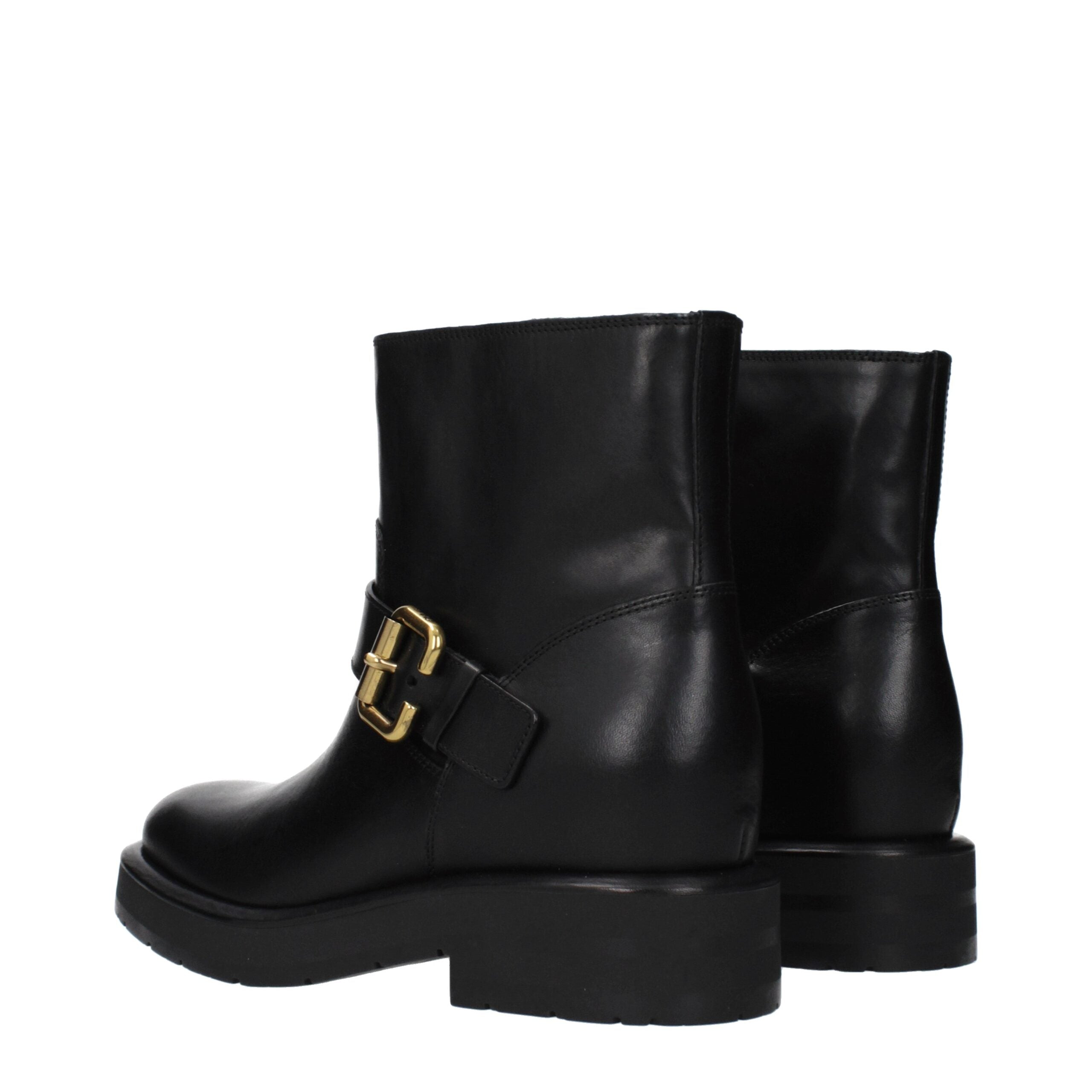 Chloé Schwarze Leder-Stiefeletten