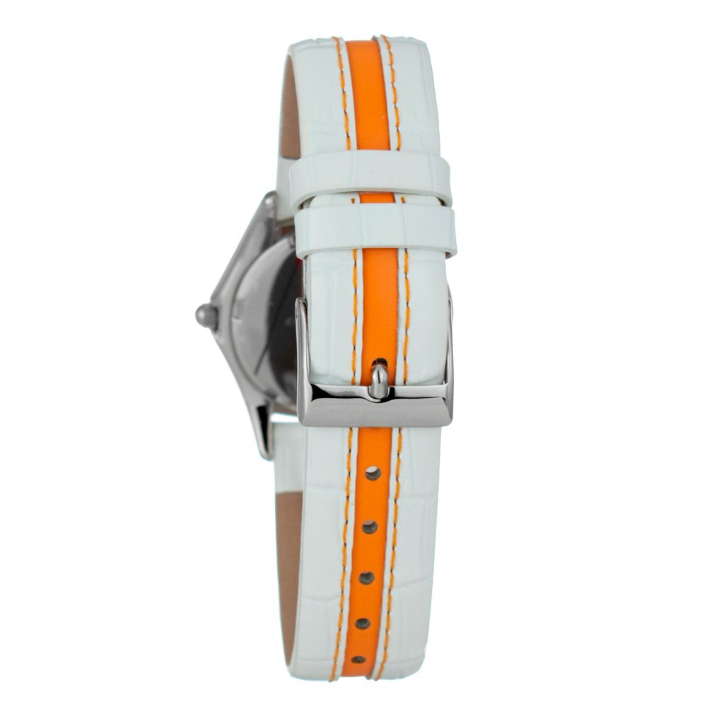 JUSTINA Zweifarbige Lederarmbanduhr