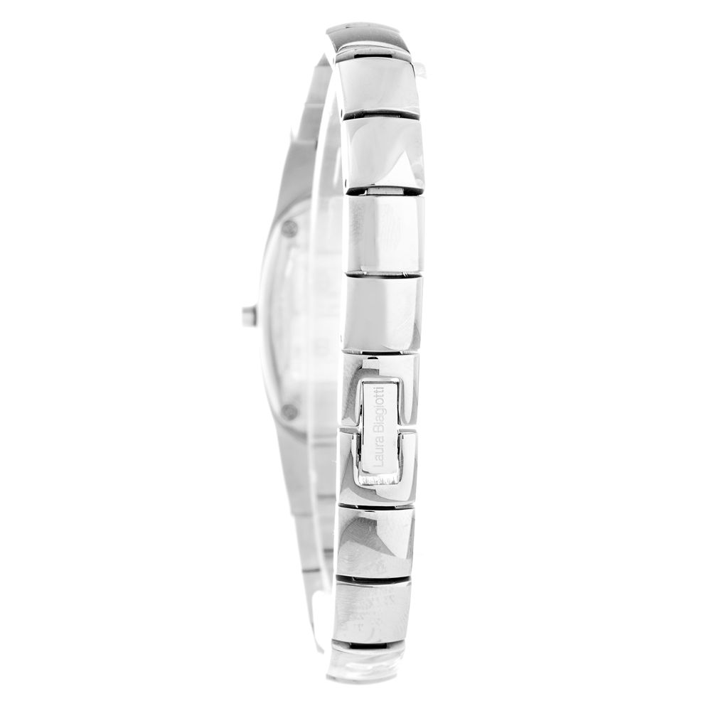 Laura Biagiotti Graue Edelstahl-Armbanduhr