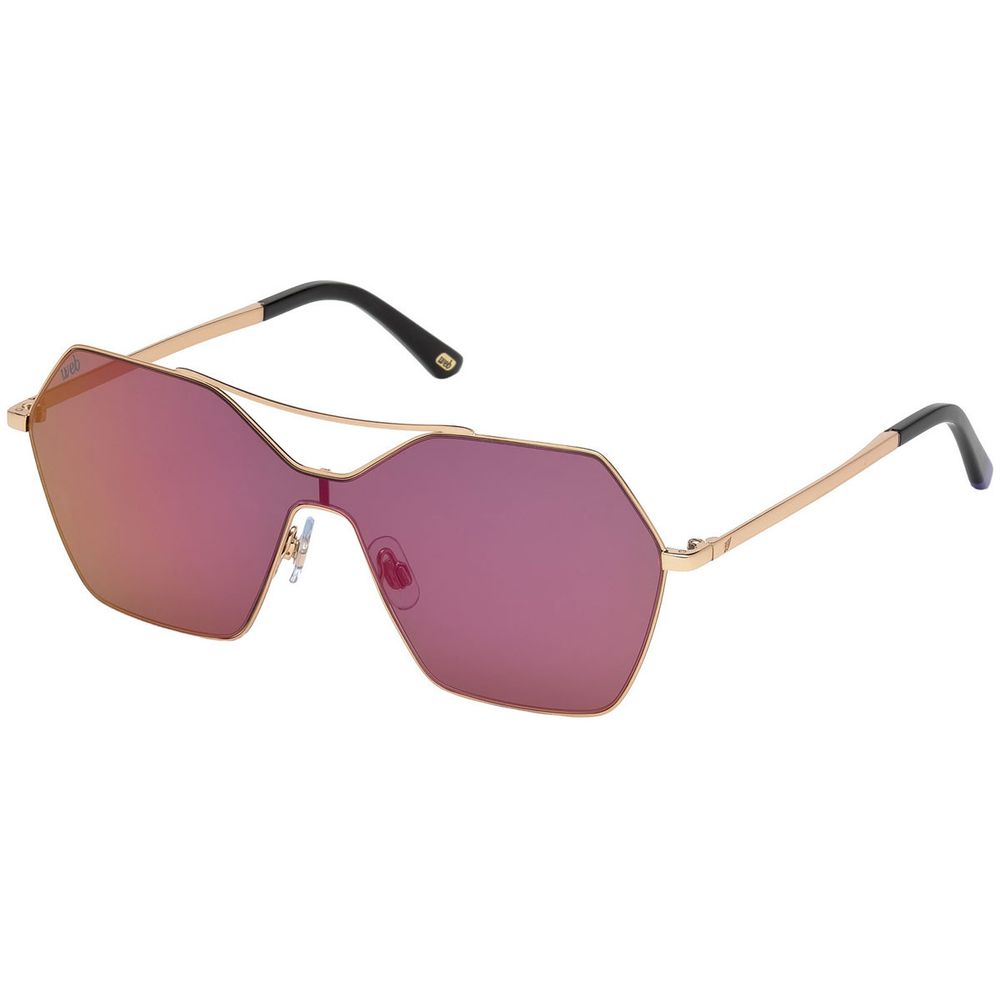 WEB EYEWEAR Sonnenbrille aus Roségold-Metall
