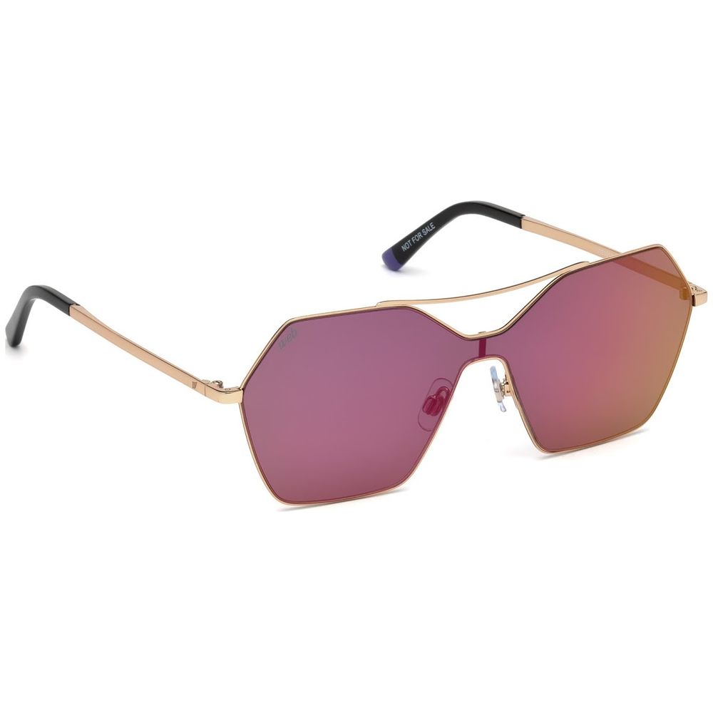 WEB EYEWEAR Sonnenbrille aus Roségold-Metall