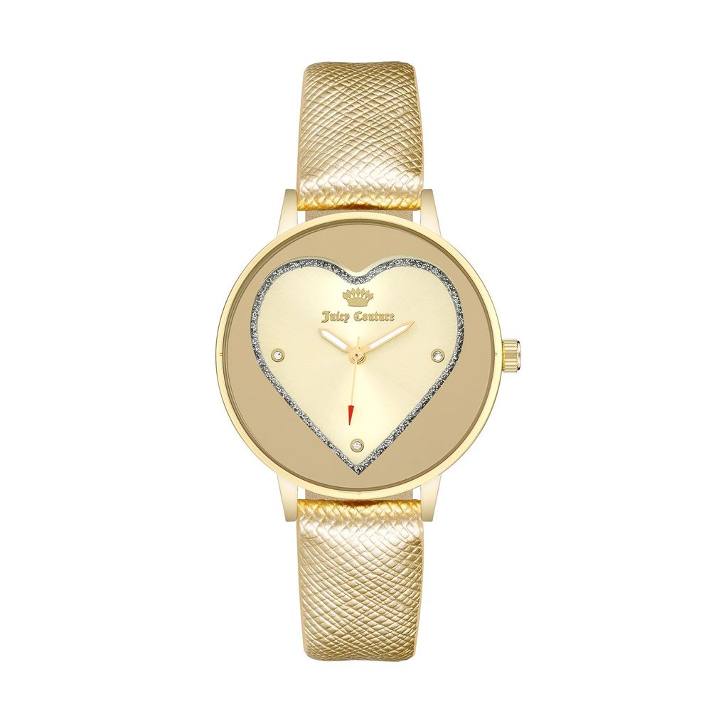 Juicy Couture Goldfarbene Kunststoff-Armbanduhr