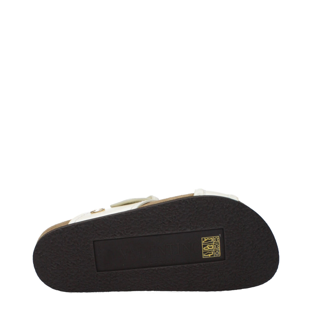 Valentino Garavani Beige Leder-Slipper