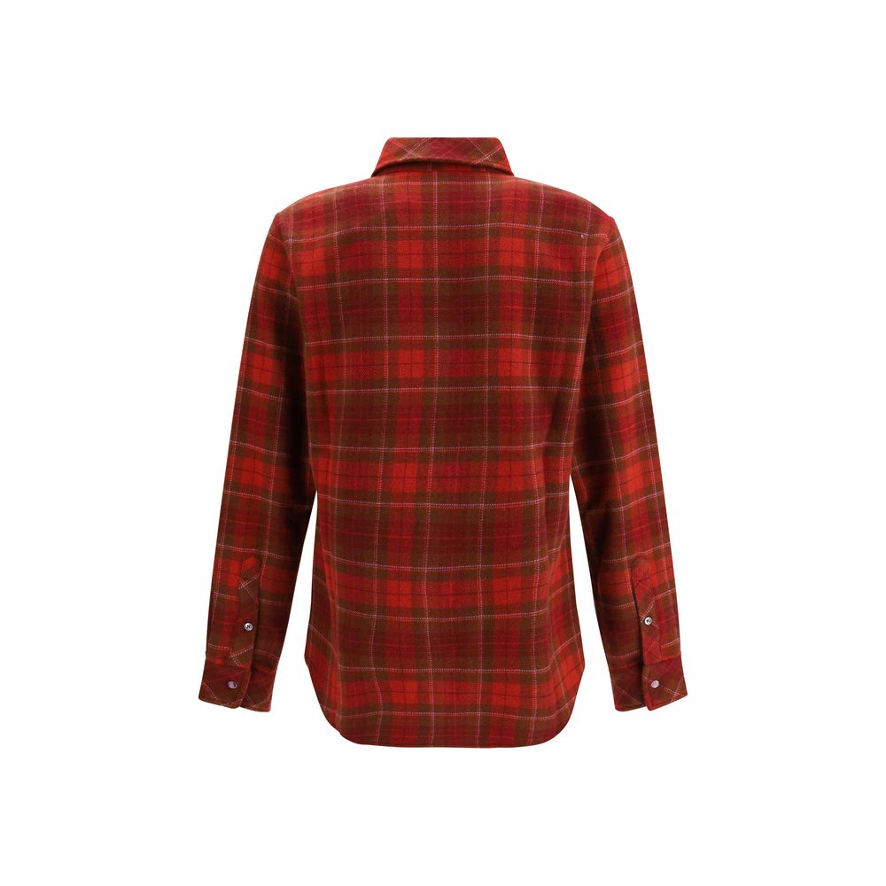 God's True Cashmere Mehrfarbiges Kaschmir-Musterhemd