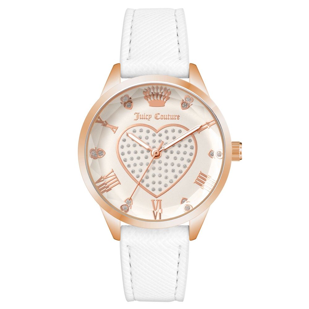Juicy Couture Weiße Kunststoff-Armbanduhr
