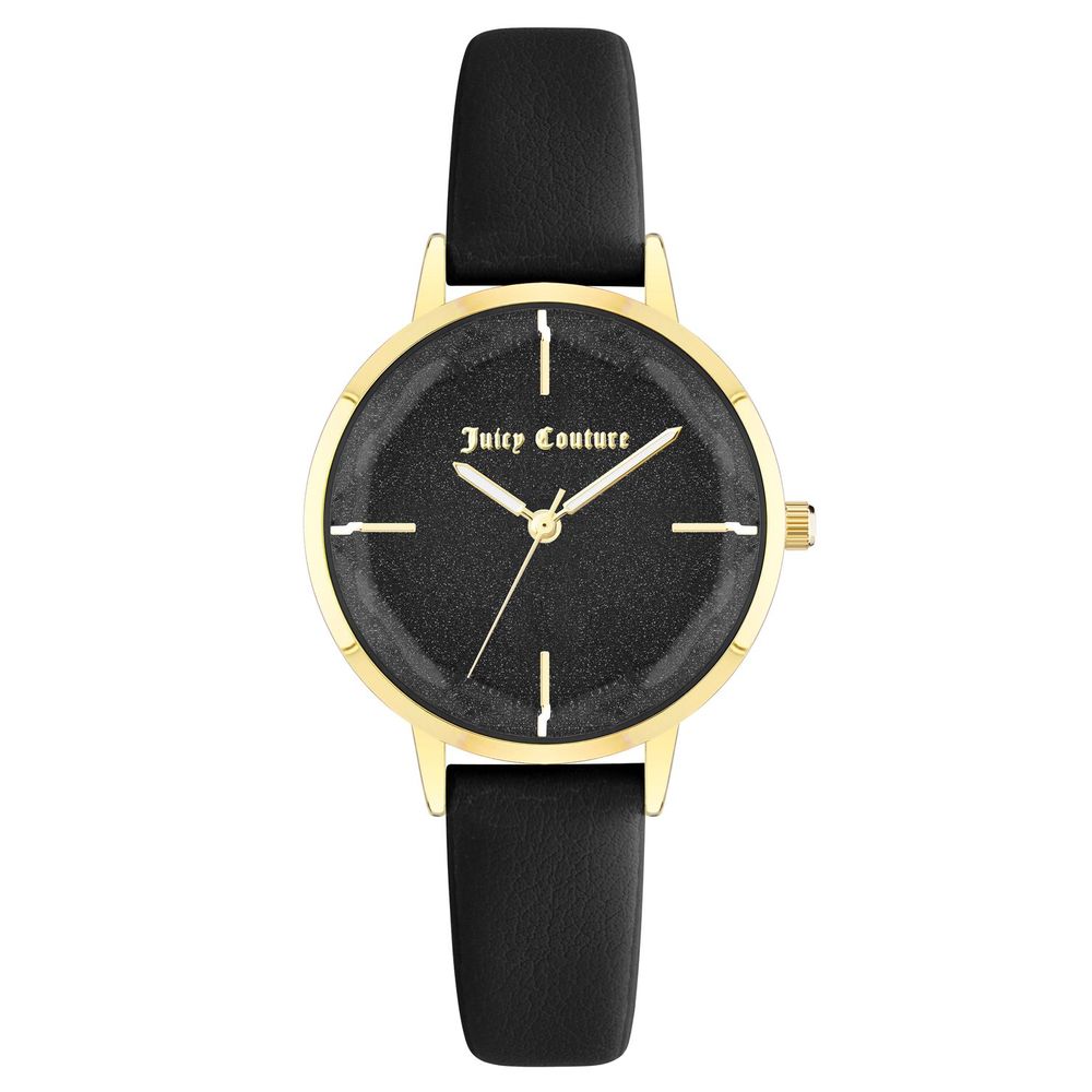 Juicy Couture Schwarze Kunststoff-Kleideruhr