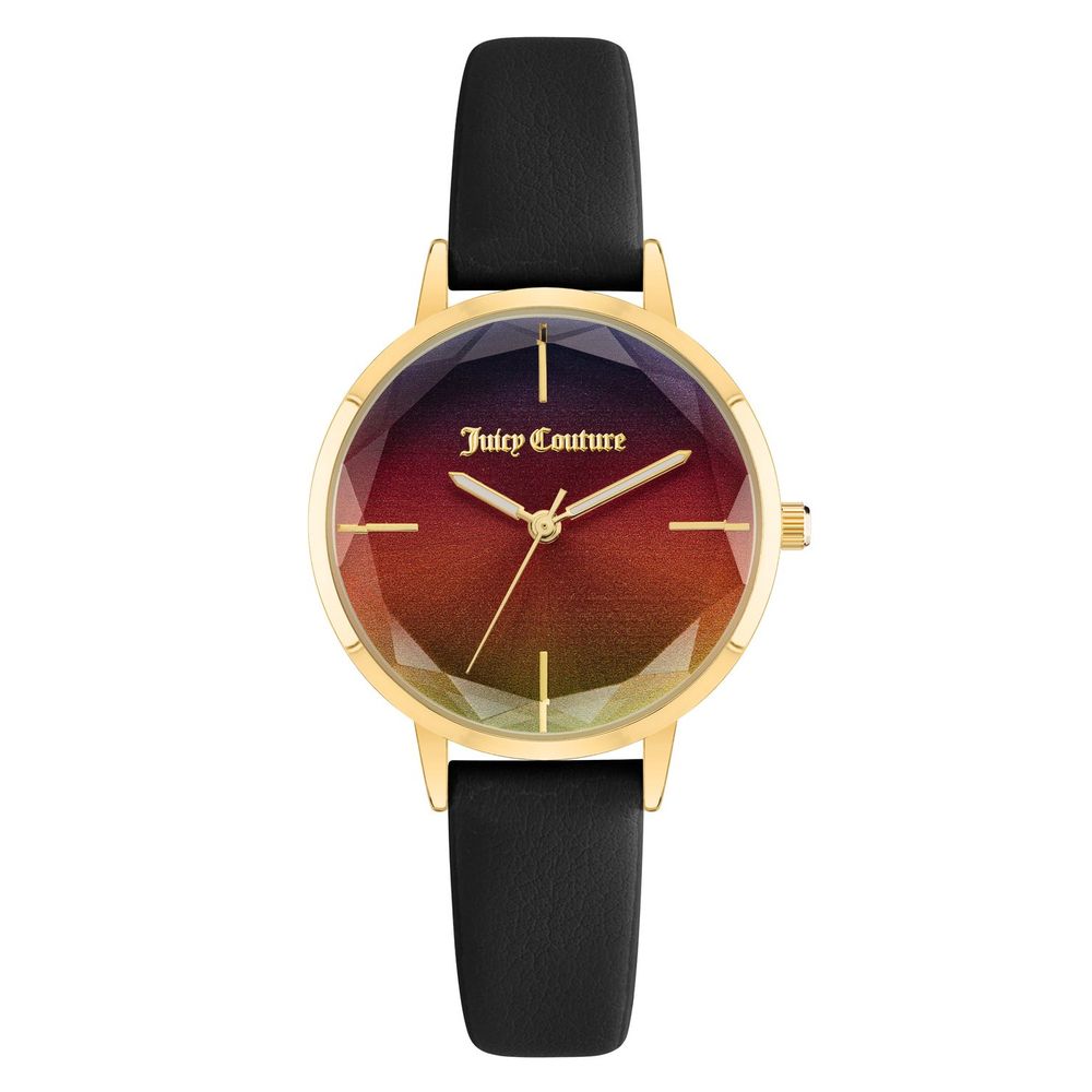 Juicy Couture Schwarze Kunststoff-Kleideruhr