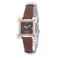 Laura Biagiotti Brown Leather-Lined Dress Watch