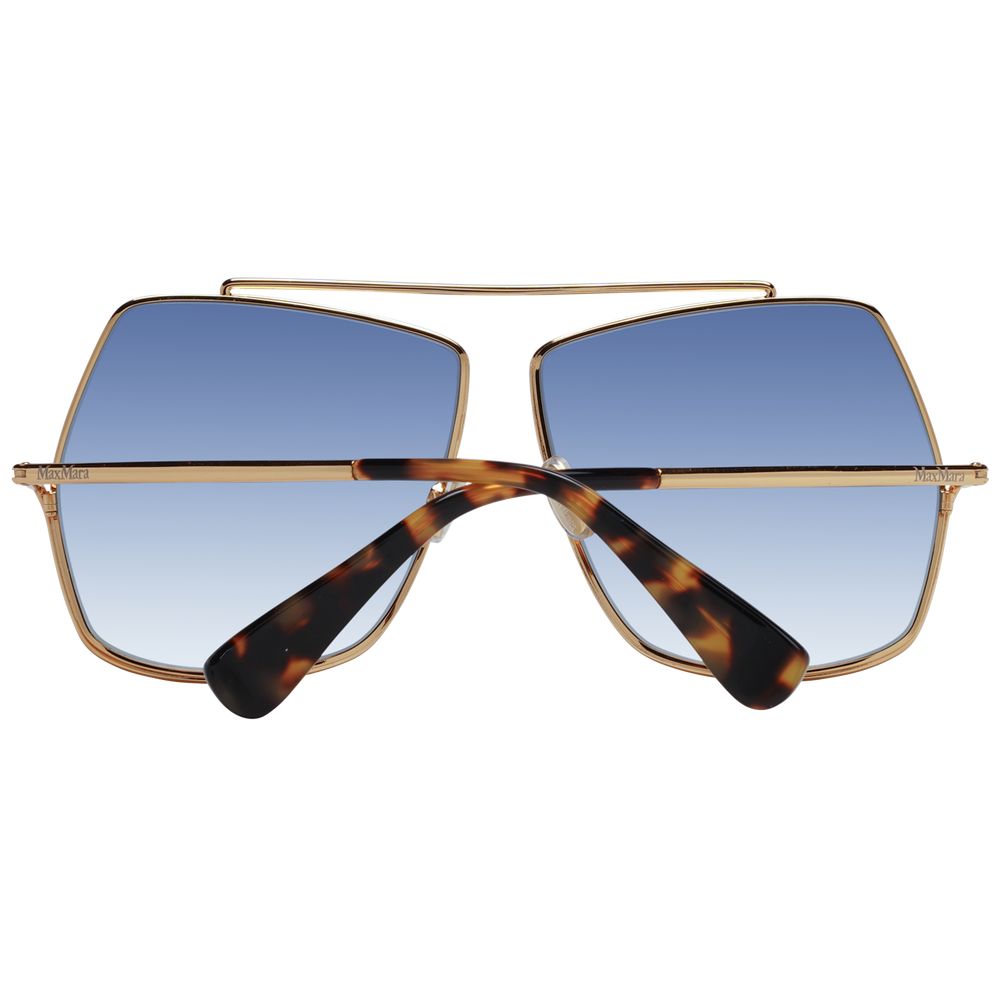 Max Mara Sonnenbrille aus Goldmetall