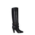 Celine Schwarze Lederstiefel