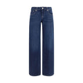 7FOR Blue Straight-Leg Cotton Jeans