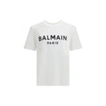 Balmain Weißes Baumwoll-T-Shirt