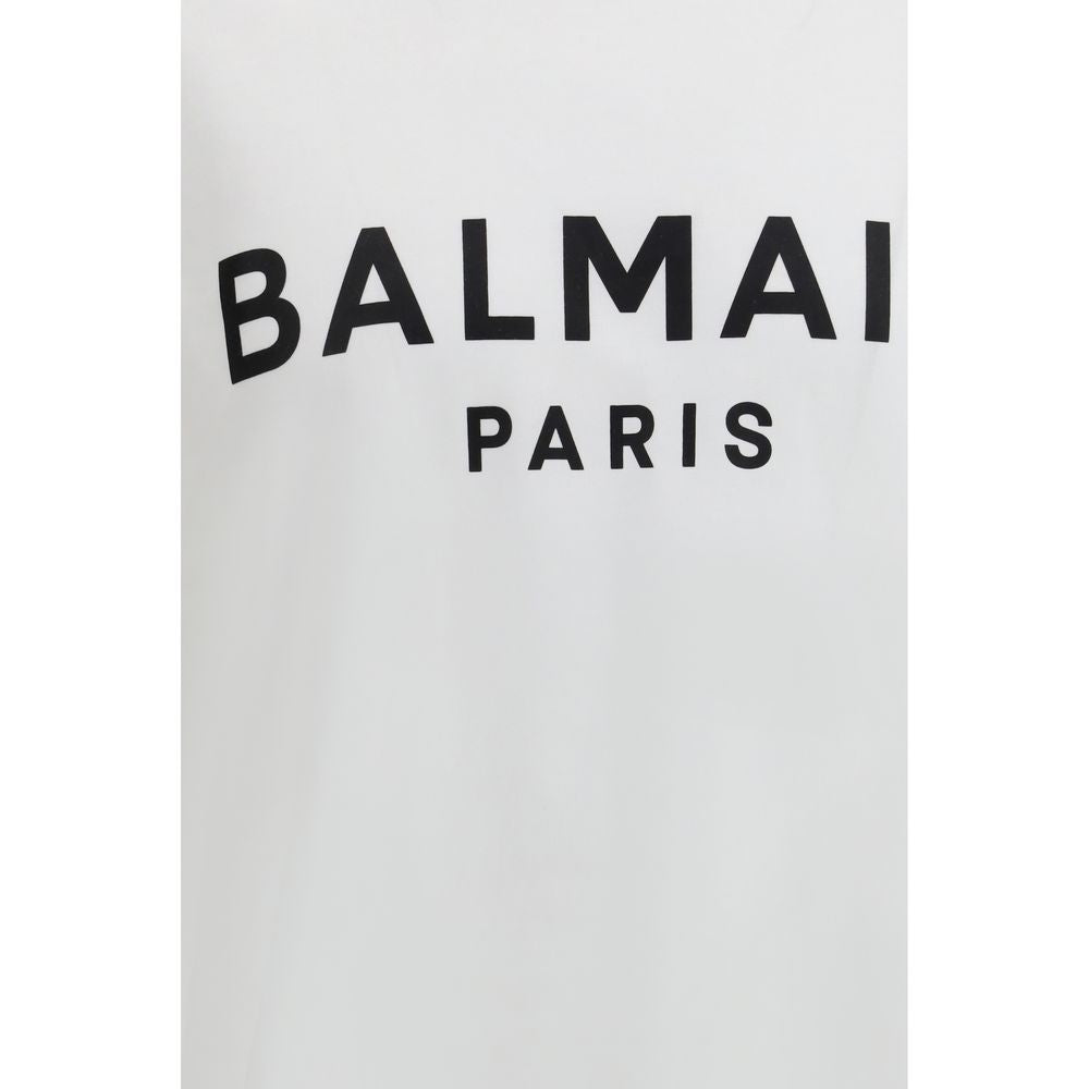Balmain Weißes Baumwoll-T-Shirt