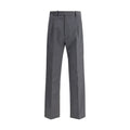 Prada Graue Flanell-Wollhose