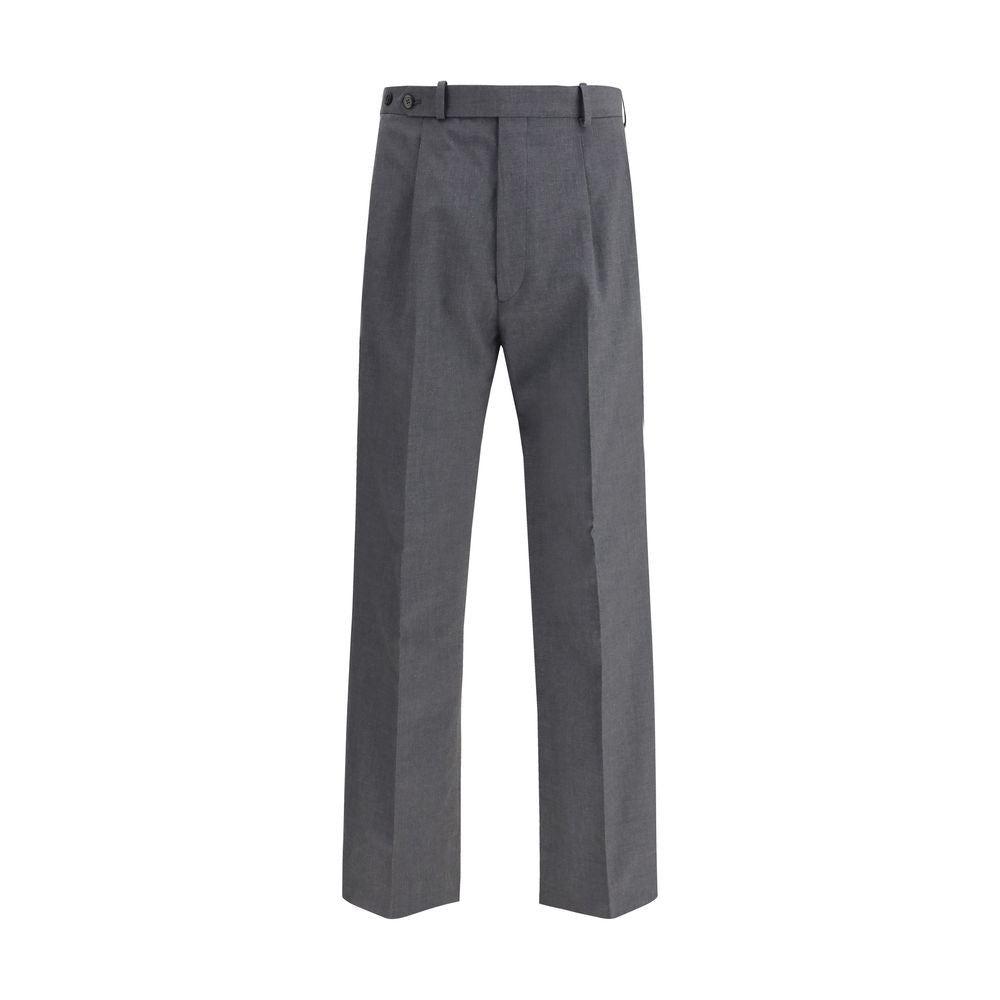 Prada Graue Flanell-Wollhose