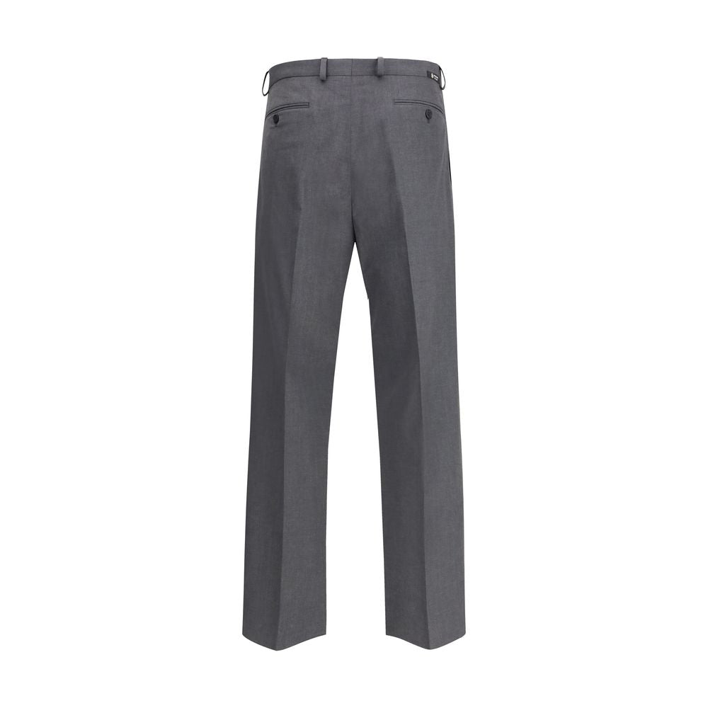 Prada Graue Flanell-Wollhose