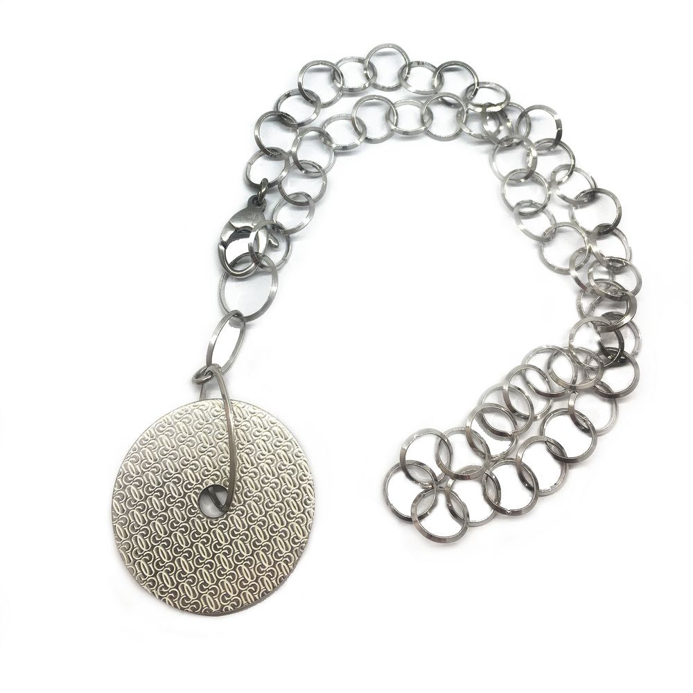GC Stainless Steel Necklace in Silver