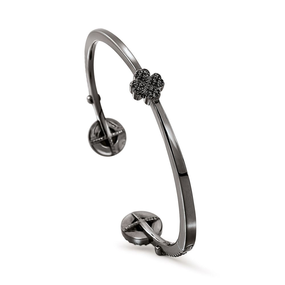 Folli Follie Schwarzes Silberarmband