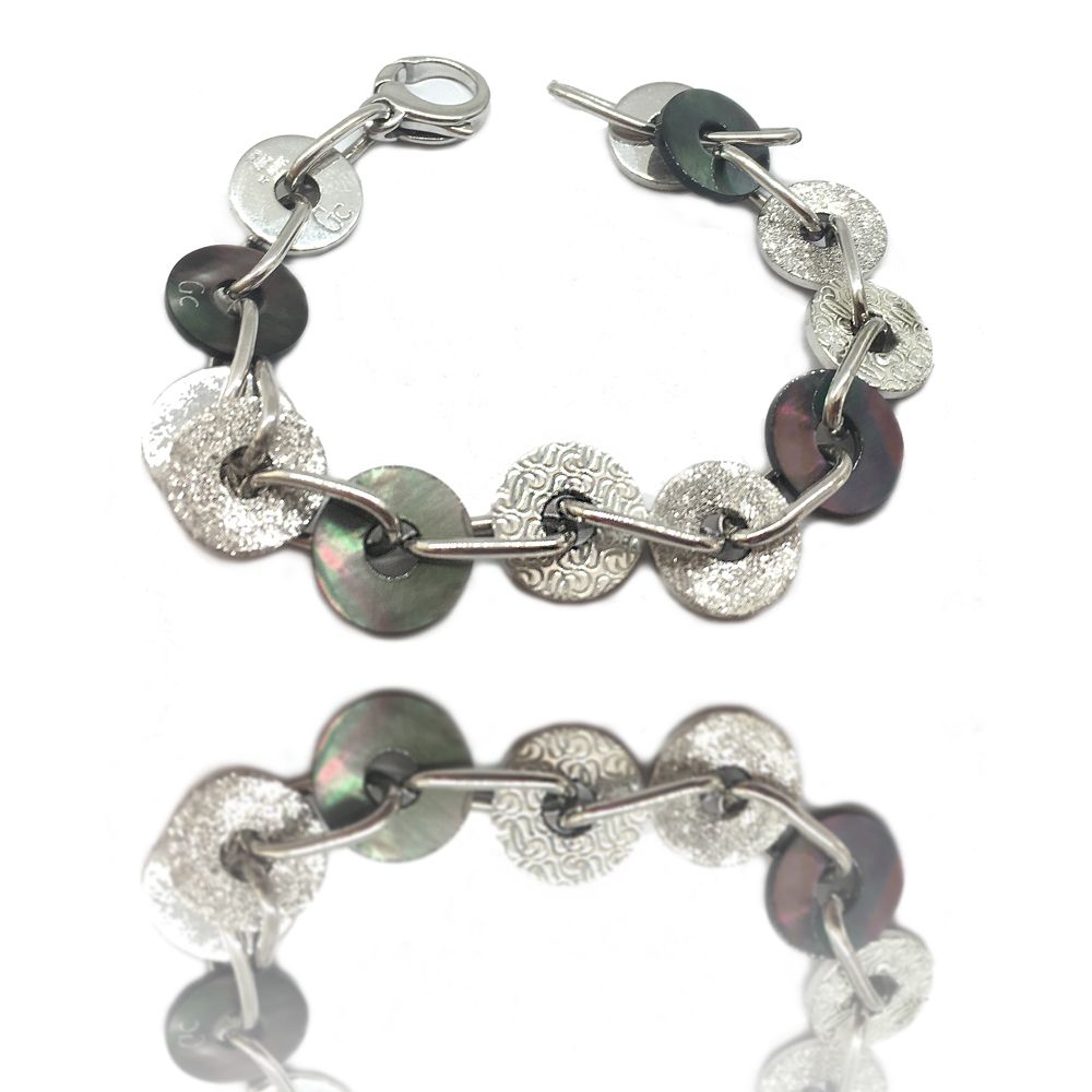 GC Stainless Steel Bracelet in Silver Tone