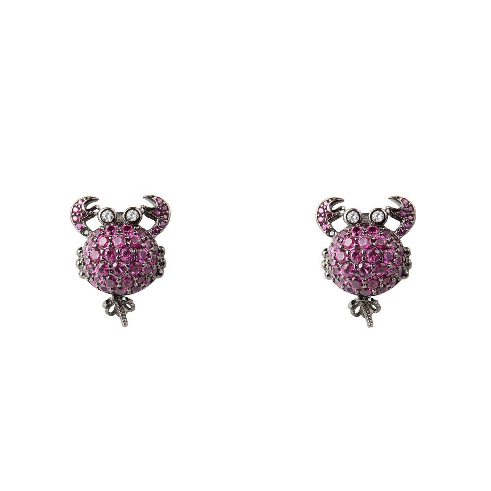 Lancaster Two-Tone Silver Earrings