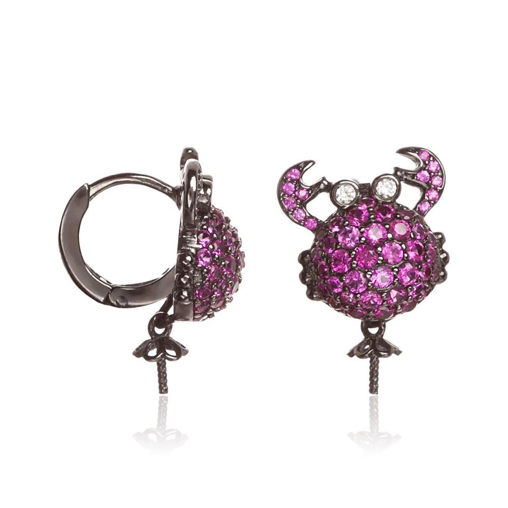 Lancaster Two-Tone Silver Earrings