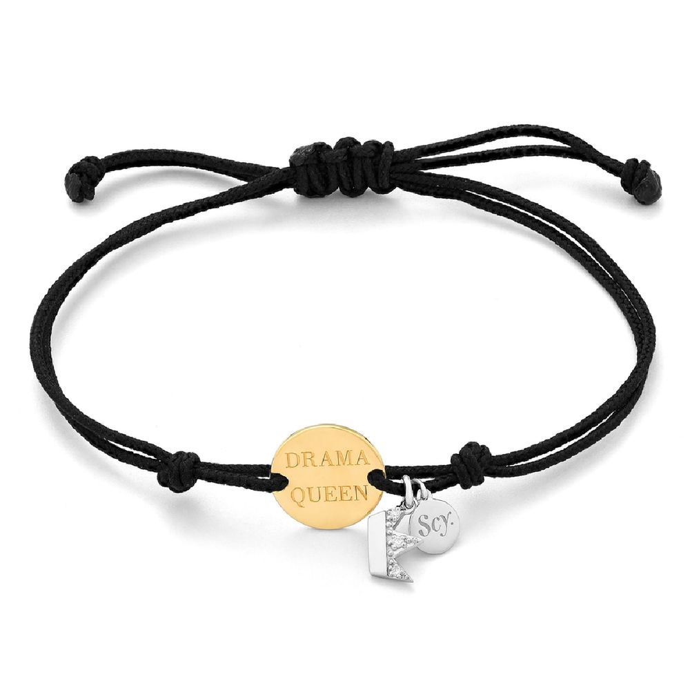 SECRECY Schwarzes Nylon-Armband