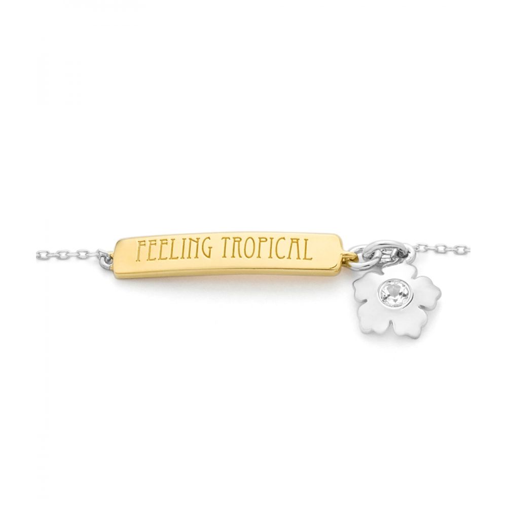 SECRECY Graues Silberarmband