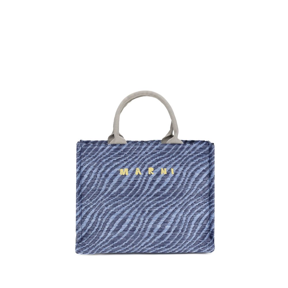 Marni Fabric Shoulder Bag in Blue