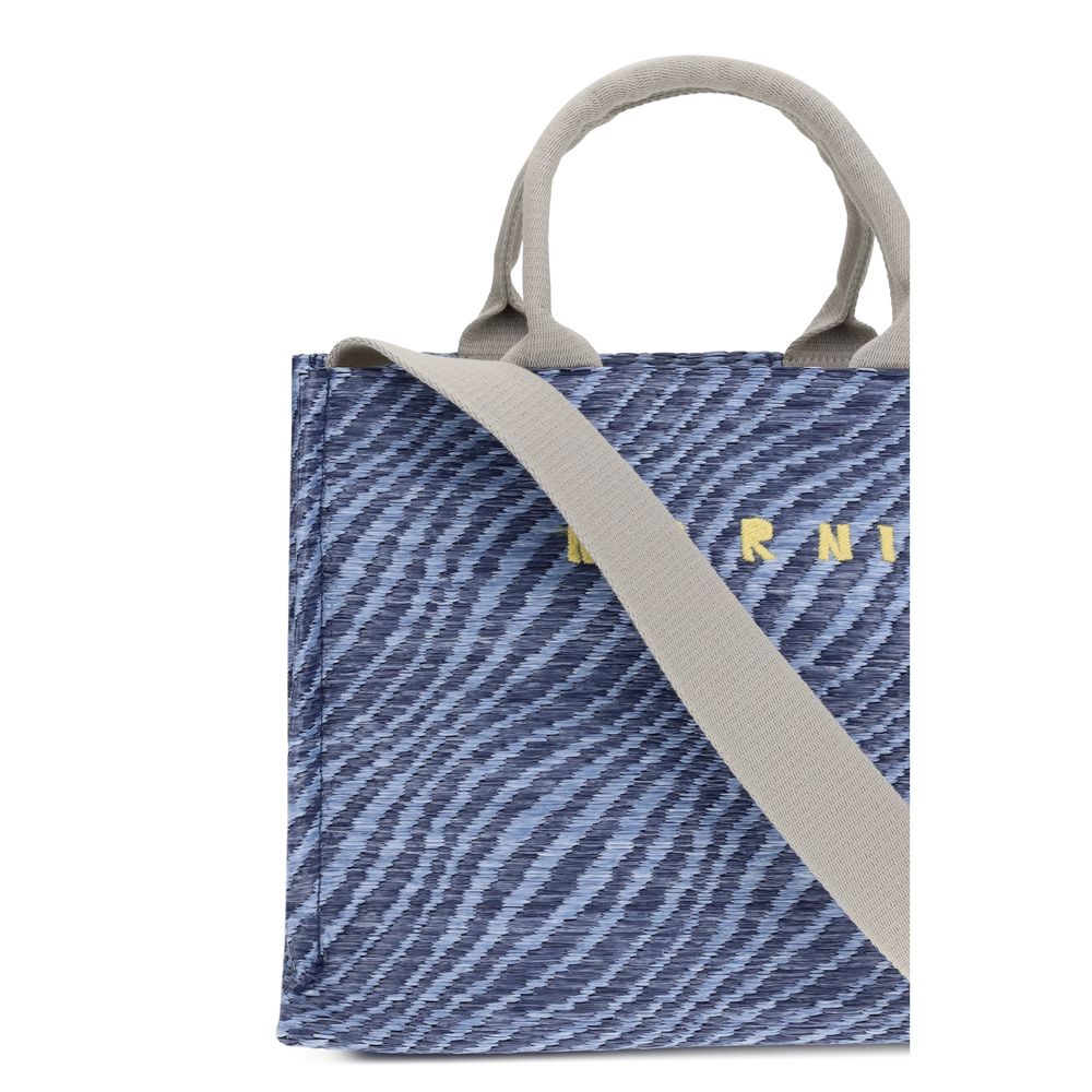 Marni Fabric Shoulder Bag in Blue