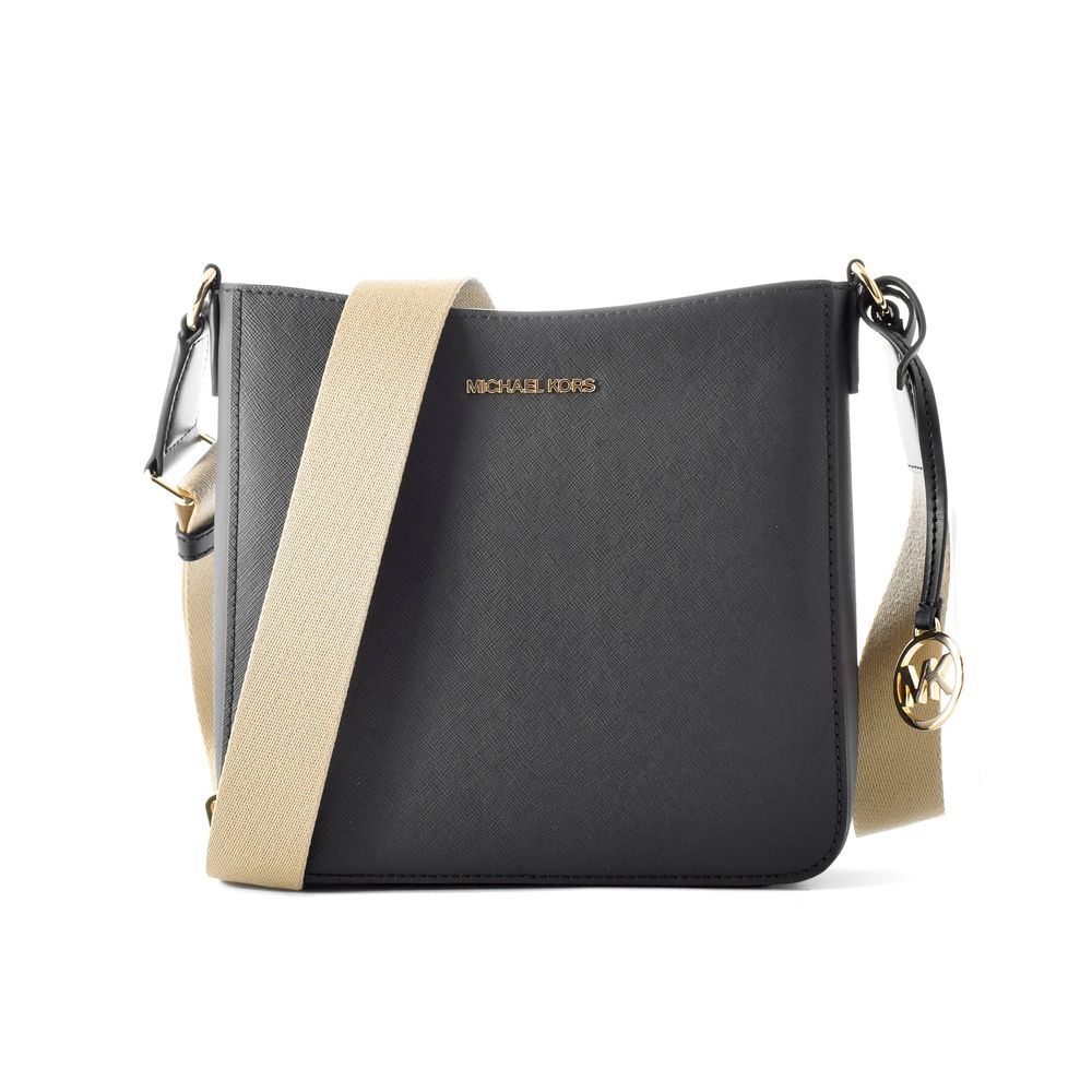 Michael Kors Schwarze Canvas Umhängetasche
