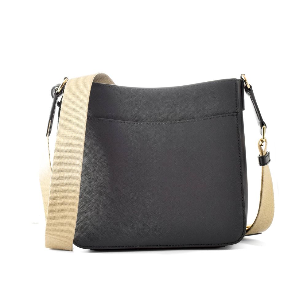 Michael Kors Schwarze Canvas Umhängetasche