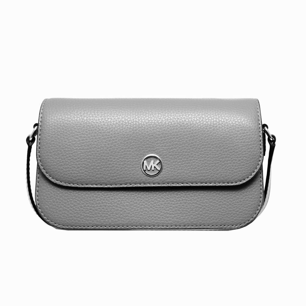 Michael Kors Grey Leather Shoulder Bag