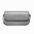 Michael Kors Grey Leather Shoulder Bag