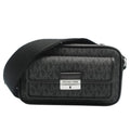 Michael Kors Schwarze Canvas Umhängetasche