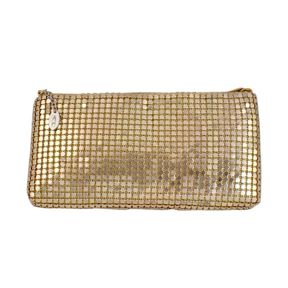 Chronotech Goldene Handtasche aus Kunstleder