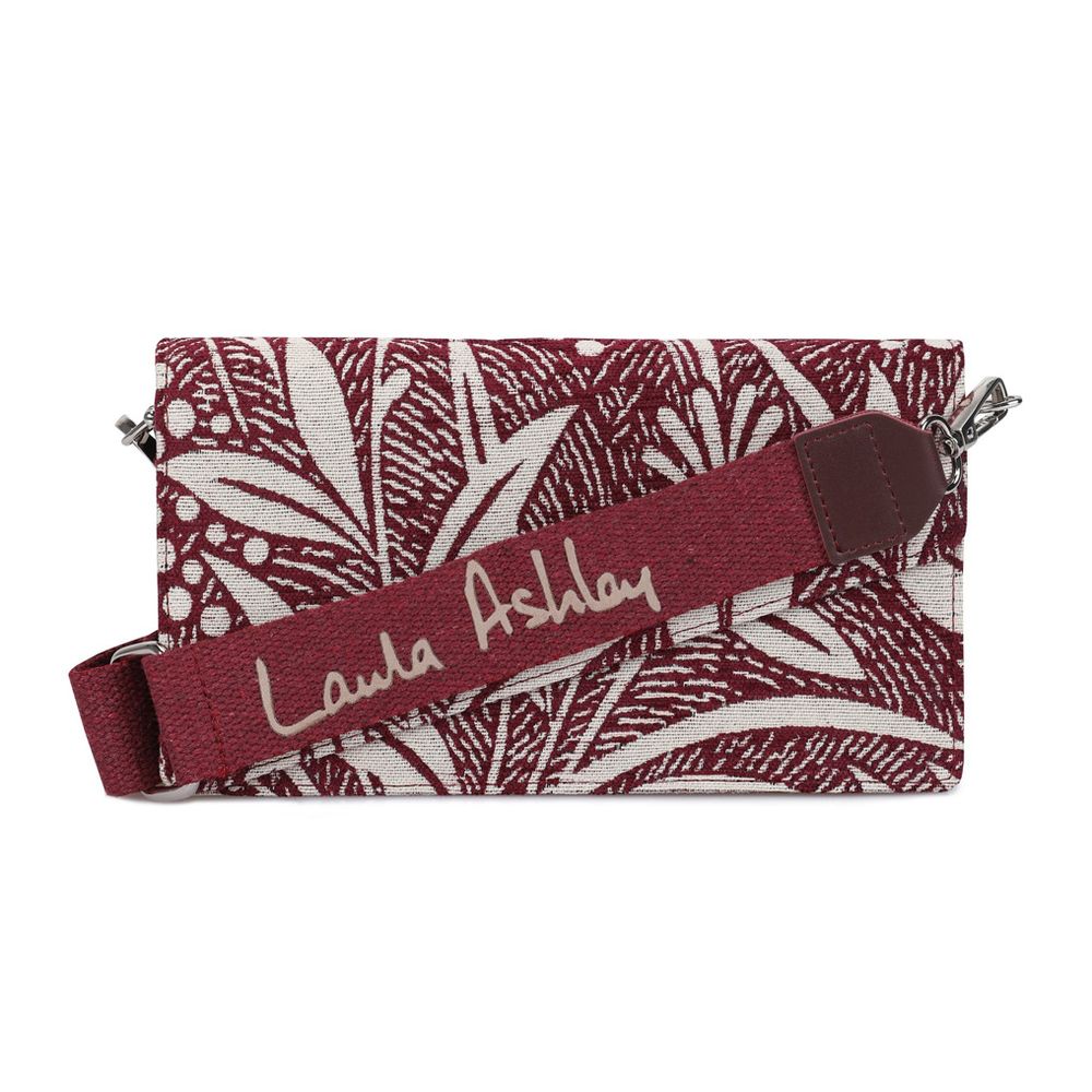 LAURA ASHLEY Graue Stoffhandtasche