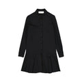 BLANCA VITA Schwarzes legeres Kleid aus Elasthan