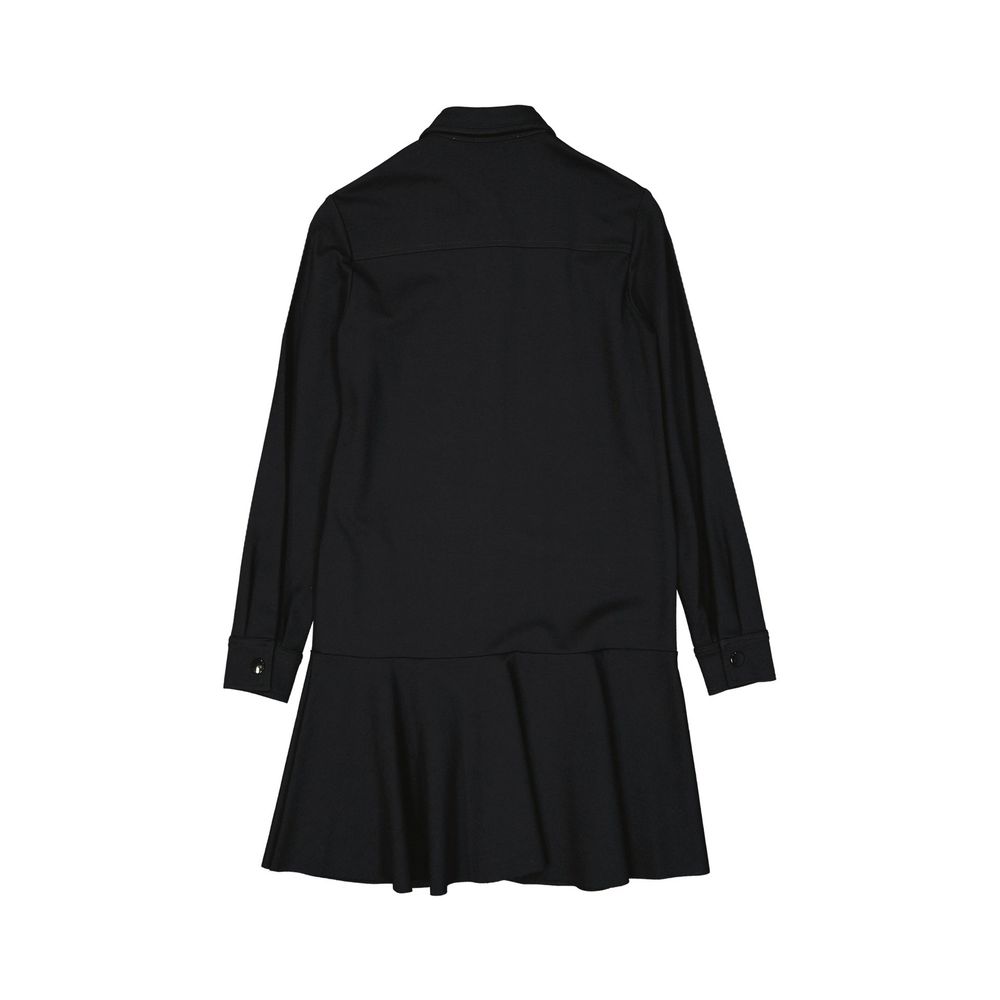 BLANCA VITA Schwarzes legeres Kleid aus Elasthan